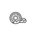 Doughnut line icon