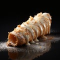 Decadent Cream-filled Pastry With Artistic Flair Royalty Free Stock Photo
