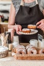 Doughnut Store Counter Royalty Free Stock Photo