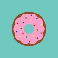Doughnut. Vector illustration decorative design