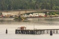 Douglas bridge over Gastineau Channel, Juneau, Alaska, USA Royalty Free Stock Photo