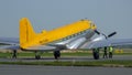 Douglas C-47B Skytrain with 9Q-CUK markings and Valentuna Aviators livery.