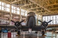 Douglas DC-3/C-47 in hangar of Pearl Harbor Aviation Museum, Oahu, Hawaii, USA Royalty Free Stock Photo