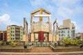 Douliu Roundabout, aka Douliu Door, a landmark of Yunlin County in Taiwan