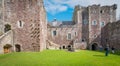 Doune Castle, medieval stronghold near the village of Doune, in the Stirling district of central Scotland. Royalty Free Stock Photo