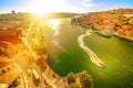 Douro River at sunset Royalty Free Stock Photo
