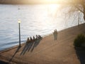 Douro river sunset scenery Royalty Free Stock Photo