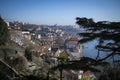 Douro river view from the Crystal Palace Gardens, Porto, Portugal. Royalty Free Stock Photo