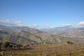 Douro Valley vineyards terraces Landscape in Winter Portugal