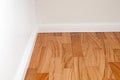 Doussie parquet floor Royalty Free Stock Photo