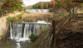 Douthat Lake Upper and Middle Dams and Spillway Royalty Free Stock Photo