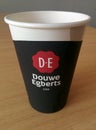 Douwe Egberts paper cup Royalty Free Stock Photo