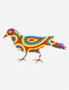 Dove bird abstract colorfully Royalty Free Stock Photo