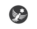 Dove bird loog design vector illustration Royalty Free Stock Photo