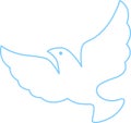 Dove Bird Peace Lined