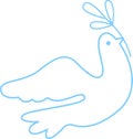 Dove Bird Peace Outline