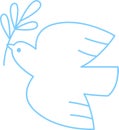 Dove Bird Peace Outline
