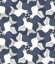 Dove Birds Tessellation Pattern