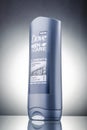 Dove body and face wash isolated on gradient background. Dove is personal care brand owned by Unilever originating in the UK