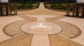 The dove ensignia in the front courtyard of the Basilica of Our Lady of Peace Yamoussoukro Ivory Coast Royalty Free Stock Photo