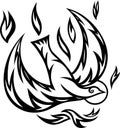 Dove-Holy spirit ornate Royalty Free Stock Photo