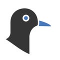 Dove Isolated Vector icon that can be easily modified or edited Royalty Free Stock Photo