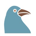 Dove Isolated Vector icon that can be easily modified or edited Royalty Free Stock Photo
