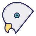 Dove Isolated Vector Icon which can be easily modified or edited as you want