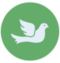 Dove Isolated Vector Icon which can easily modify or edit Royalty Free Stock Photo
