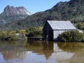 Dove Lake Boatshed at Cradle Mountain-Lake St Clair National Park Tasmania Australia Royalty Free Stock Photo
