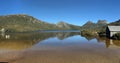 Dove Lake Boatshed at Cradle Mountain-Lake St Clair National Park Tasmania Australia Royalty Free Stock Photo