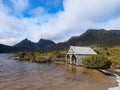 Dove Lake Boatshed, Cradle Mountain National Park, Tasmania, Australia Royalty Free Stock Photo