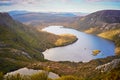 Dove Lake, a view from Cradle Mountain Royalty Free Stock Photo