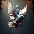 The Dove Mural, The Fragility of Peace, Made with Generative AI