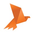 dove origami. Vector illustration decorative design