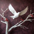 Create A Stunning Dove Paper Craft With Polygon Design