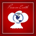 Dove of Peace Christmas Background Royalty Free Stock Photo