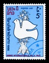 Dove of peace, Destroyed atomic bomb, International Year of Peace serie, circa 1986