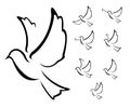 Dove Peace Vector Design Illustration