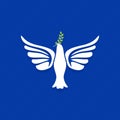 Dove, a symbol of peace and purity. The biblical symbol of the Holy Spirit