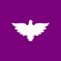 Dove, a symbol of peace and purity. The biblical symbol of the Holy Spirit