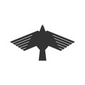 Dove vector illustration. Pigeon. Logo in the form of a bird, a symbol of the world, the image of God`s Spirit