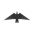 Dove vector illustration. Pigeon. Logo in the form of a bird, a symbol of the world, the image of God`s Spirit