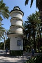The dovecote tower in the Municipal Park of Elche. Spain