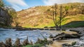 Dovedale stepping stones Royalty Free Stock Photo