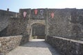 Dover Castle interior showing the stone walls