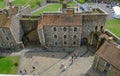 Dover, Kent, UK - Augusut 18, 2017: Aerial view of Dover Castle