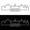 Dover skyline. Linear style.