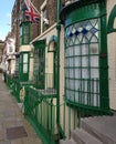 Vertical shot of old historic houses in Dover kent during a sunny day