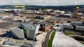 Doves eye view of Titanic Centre Titanic Quarter Belfast Northern Ireland Royalty Free Stock Photo